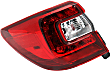 Driver Side, Outer Tail Light, without Bulb, Halogen, Mounts On Body, CAPA CERTIFIED