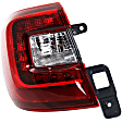 Driver Side, Outer Tail Light, without Bulb, Halogen, Mounts On Body, CAPA CERTIFIED