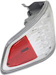 Driver Side, Outer Tail Light, with Bulb, Halogen, Clear and Red Lens