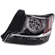 Passenger Side Tail Light, without Bulb, Halogen, Clear and Red Lens, Base Model