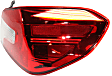 Passenger Side Tail Light, with Bulb, LED, Clear and Red Lens