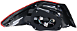 Passenger Side Tail Light, with Bulb, LED, Clear and Red Lens