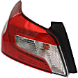 Driver Side Tail Light, with Bulb, LED, Clear and Red Lens