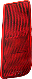 Rear, Passenger Side Bumper Reflector, CAPA Certified