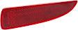 Rear, Driver Side Bumper Reflector