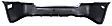 Rear Textured Bumper Cover, 4 Cyl., 2.5L Engine, With Step Pad Provision And Reflector Holes