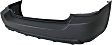 Rear Textured Bumper Cover, 4 Cyl., 2.5L Engine, With Step Pad Provision And Reflector Holes, CAPA CERTIFIED