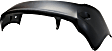 Rear Primed Bumper Cover, Production Date Up To December 2012, CAPA Certified