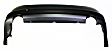 Rear Primed Bumper Cover, Sedan, With Dual Exhaust Cut Outs