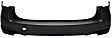 2015 Subaru Forester - Rear Primed Bumper Cover, For Models Without Object Sensor Holes