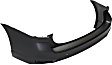 Rear Primed Bumper Cover, Without Parking Aid Sensor Holes, CAPA Certified