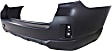 Rear Primed Bumper Cover, Without Parking Aid Sensor Holes