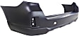 Rear Primed Bumper Cover, Without Parking Aid Sensor Holes