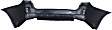Rear Primed Bumper Cover, Without Parking Aid Sensor Holes