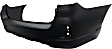 Rear Primed Bumper Cover, Without Parking Aid Sensor Holes, CAPA Certified
