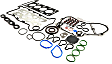 Engine Gasket Set, Overhaul, 4 Cyl., 2.2L Engine