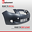 2007-2008 Toyota Yaris - Front Primed Bumper Cover, Hatchback, 2-Door, With Fog Lights