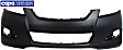 Front Primed Bumper Cover, Without Fog Light and Spoiler Holes, CAPA CERTIFIED