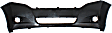 Front Primed Bumper Cover, Without Parking Aid Sensor Holes and Hid Headlights, CAPA CERTIFIED