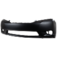 Front Primed Bumper Cover, Base/LE/XLE; without Parking Aid Sensor Holes, CAPA CERTIFIED