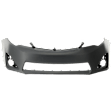 2014 Toyota Camry XLE - Front Primed Bumper Cover, CAPA Certified