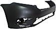 Front Primed Bumper Cover, Except Hybrid Model