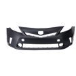 Front Primed Bumper Cover, Model With Halogen Headlights, Without Pre-Collision System (Pcs), CAPA Certified
