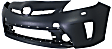Front Primed Bumper Cover, With Headlight Washer Holes, For (Plug-In Models With LED Headlights