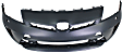 Front Primed Bumper Cover, With Headlight Washer Holes, For (Plug-In Models With LED Headlights