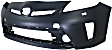 Front Primed Bumper Cover, With Headlight Washer Holes, For (Plug-In Models With LED Headlights, CAPA Certified