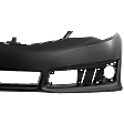 2014 Toyota Camry - Front Primed Bumper Cover, CAPA Certified