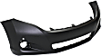 Front Primed Bumper Cover, With Parking Aid Sensor Holes and Hid Headlights, CAPA Certified