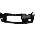2014-2016 Toyota Corolla - Front Primed Bumper Cover, For CE|L|LE|LE ECO Models, Without Chrome Grille Surround