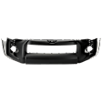 2019 Toyota 4Runner SR5 - Front Primed Bumper Cover, For Models Without Chrome Trim and Valance Panel, With Front Emblem