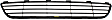 Front, Lower Bumper Grille, Textured Gray, Base/S Models, Sedan, 4 Cyl., 1.5L Engine, CAPA Certified