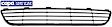 Front, Lower Bumper Grille, Textured Gray, Base/S Models, Sedan, 4 Cyl., 1.5L Engine, CAPA Certified