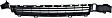 2013 Toyota Sequoia - Front, Center Bumper Grille, For Models Without Laser Cruise Control, Black