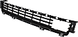 Front, Center Bumper Grille, Black