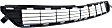 Front, Lower Bumper Grille, Textured Gray