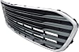 Front Bumper Grille, Chrome Shell with Silver Insert