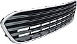 Front Bumper Grille, Chrome Shell with Silver Insert