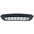 Front Bumper Grille, Chrome Shell with Silver Insert, CAPA CERTIFIED