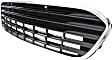 Front Bumper Grille, Chrome Shell with Silver Insert