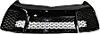 Front Bumper Grille, Black CAPA Certified