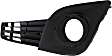 Front, Driver Side Fog Light Trim, Textured Black, SE/SE Sport Models