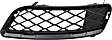 Front, Passenger Side, Outer Bumper Grille, Textured Black