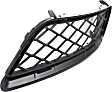 Front, Passenger Side, Outer Bumper Grille, Textured Black