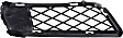 Front, Passenger Side, Outer Bumper Grille, Textured Black