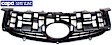 Upper Grille Assembly, Textured Black Shell and Insert, Base Model, 4 Cyl., 1.8L Engine, CAPA Certified