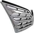 Upper Grille Assembly, Chrome Shell and Insert